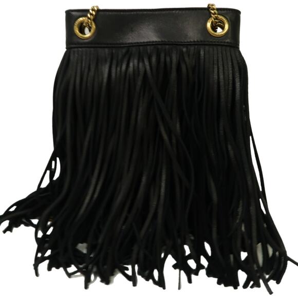 💎✨BEAUTIFUL✨💎 Authentic SAINT LAURENT Shoulder Bag Black - Picture 5 of 13